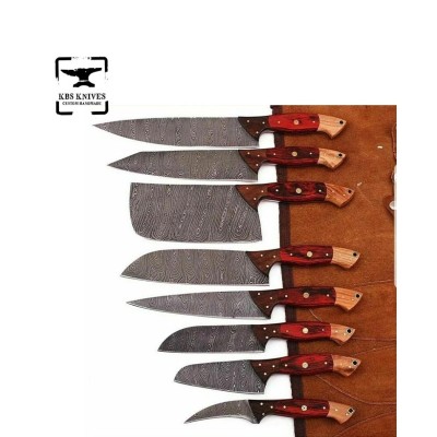 Culinary Craftsmanship with the Handmade Chef Set of 8 Knives