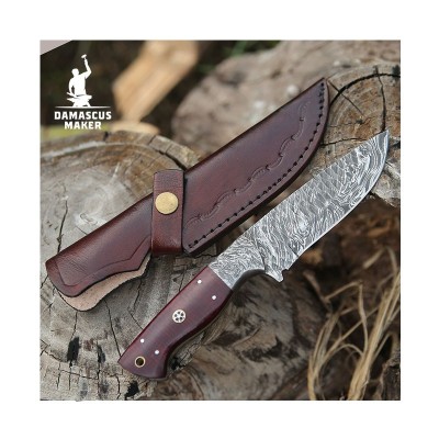 Artisan Damascus Bushcraft Tool | Unique Handcrafted Blade