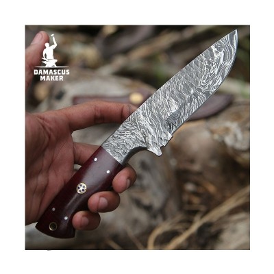 Artisan Damascus Bushcraft Tool | Unique Handcrafted Blade