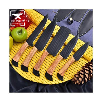 5-Piece Hand-Forged High-Carbon Steel Chef's Knife Set