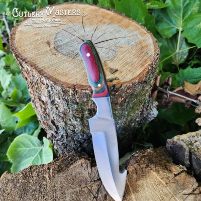 Guthook Hunter Stainless Steel Blade with Wood Handle for Outdoors