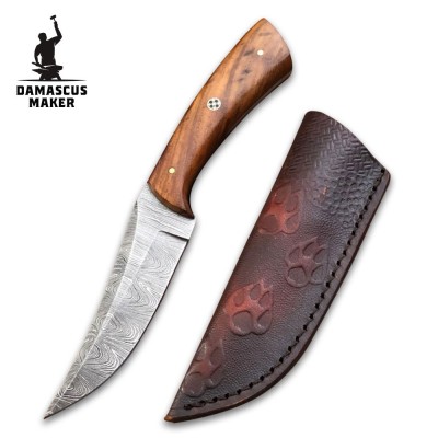 Damascus Maker® Custom Damascus Steel Bushcraft Knife