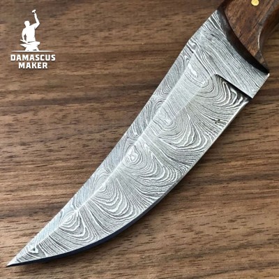 Damascus Maker® Custom Damascus Steel Bushcraft Knife