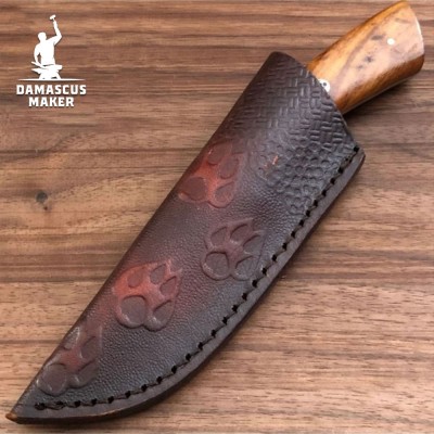 Damascus Maker® Custom Damascus Steel Bushcraft Knife