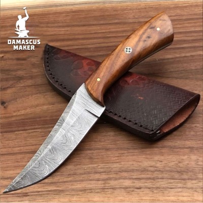 Damascus Maker® Custom Damascus Steel Bushcraft Knife