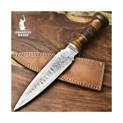 Damascus Dagger Knife: Masterfully Forged