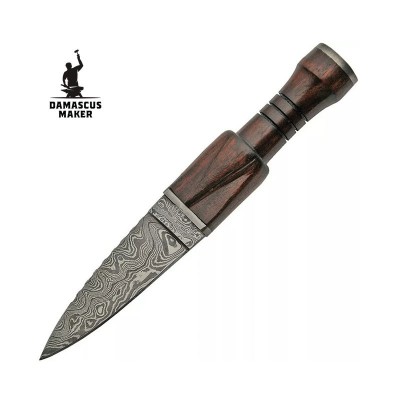 Scottish Damascus Steel Sgian Dubh Dirk