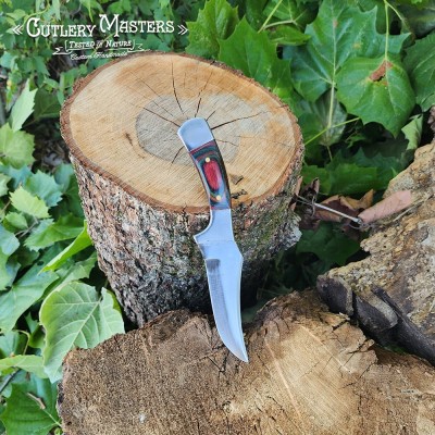 Amazon Ridge Point Stainless Steel Blade with Colorwood Handle