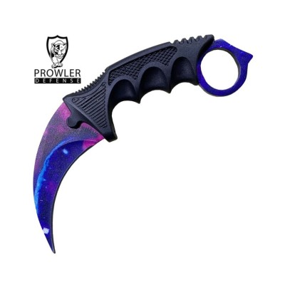 7.6" Black Galaxy CSGO Karambit Neck Knife with Sheath