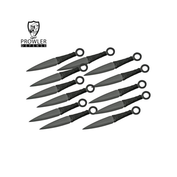 Kunai Knife Set (12-Piece), Black