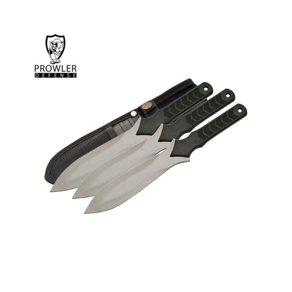 Stainless-Steel 3 Piece Throwing Knife Set with Nylon Sheath