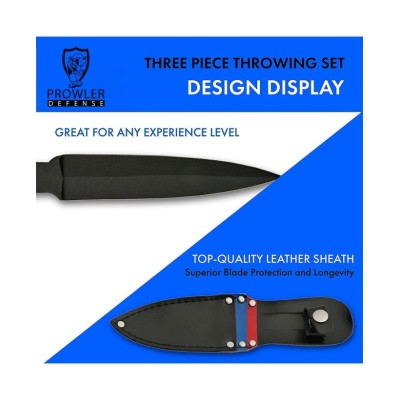 3 Piece Throwing Knife Set Sleek & Durable