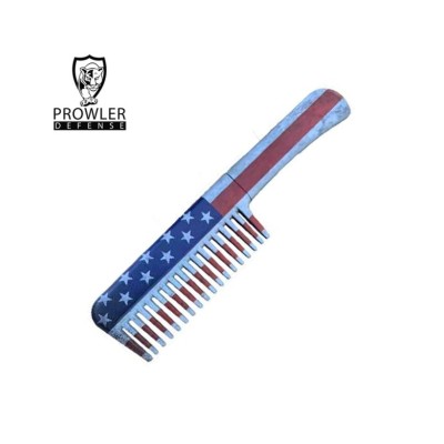 Self Defense Comb Knife – American Flag, Hidden Blade