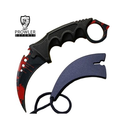 7.6" Red Blooded Combat Tactical Karambit Knife