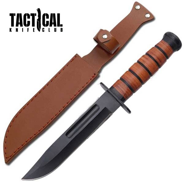 Military Tactical WWII Combat Fixed Blade Survival Hunting Knife