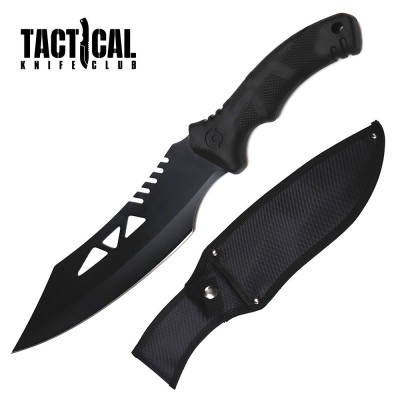 Tactical Fixed Blade Hunting Bowie Machete Knife 15" Outdoor Tool