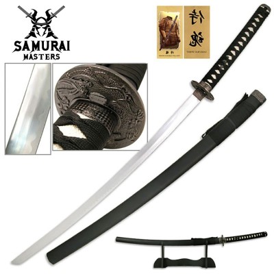 Imperial Elegance Oriental Sword with Display Stand | Exquisite Crafts