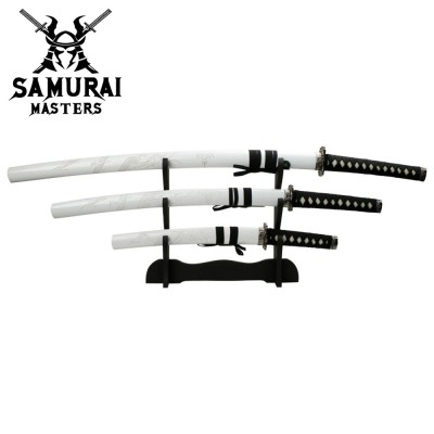 3-Piece Sword Set with Display Stand – Perfect for Collectors