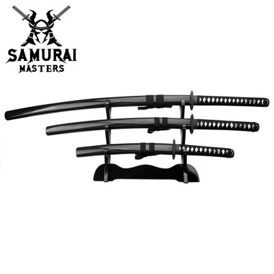 Precision Hand-Forged Samurai Sword Set with Display Stand – Collector