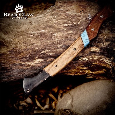 Handmade Forged Bushcraft Camping Axe 17" High Carbon Steel