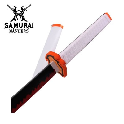 41" Foam Cosplay Hashria Kyojuro Fire Sword with Scabbard