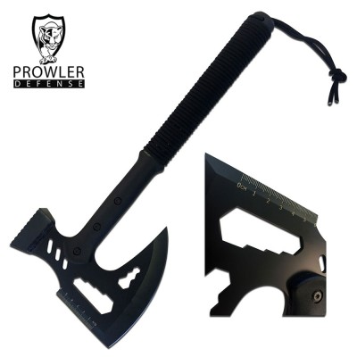 Heavy Duty Black Blade Single-Handed Axe for Outdoor Use