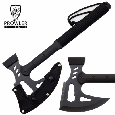 Heavy Duty Black Blade Single-Handed Axe for Outdoor Use