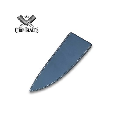 Handmade Carbon Steel Chef Knife with Wooden Handle & Leather Sheath