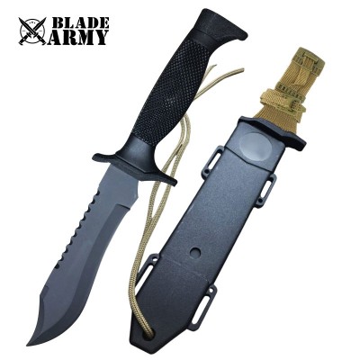 Stainless Steel Hunting Knife with Quick Deployment - Durable Blade