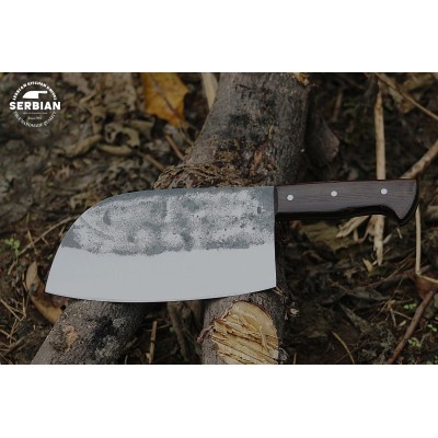 Premium Carbon Steel Chef Knife with Pakkawood Handle