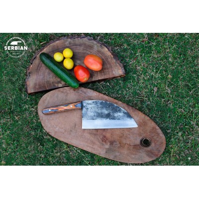 Heavy-Duty Carbon Steel Cleaver Chef Knife