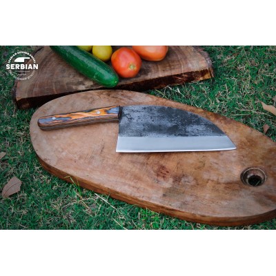 Heavy-Duty Carbon Steel Cleaver Chef Knife