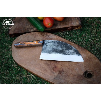 Heavy-Duty Carbon Steel Cleaver Chef Knife