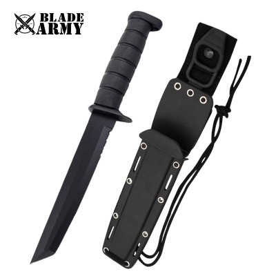 Tactical Heavy Duty Full Tang Hunting Knife for Survival & Outdoors