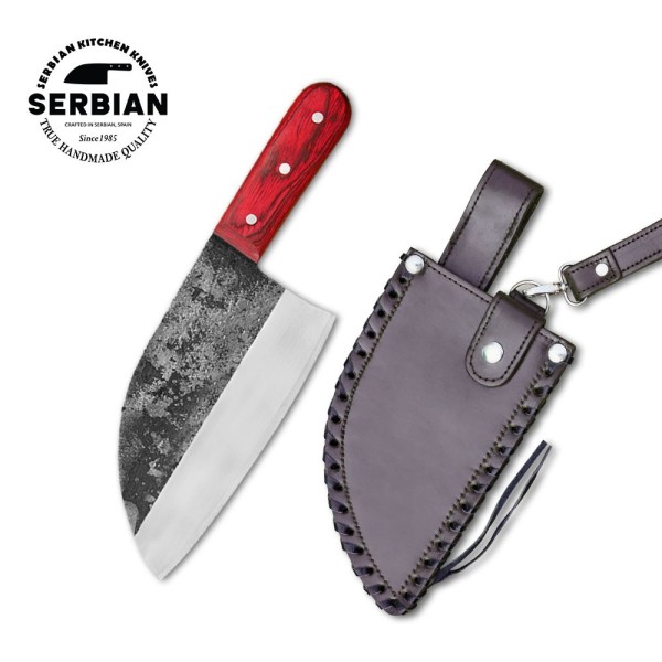 Crafted Heritage Serbian Chef's Knife – High Carbon Steel Blade
