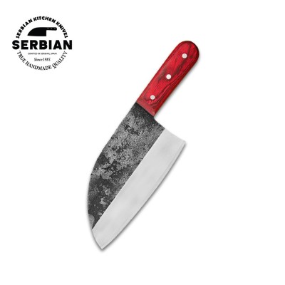 Hand-Forged Blade with Ergonomic Oak Wood Handle