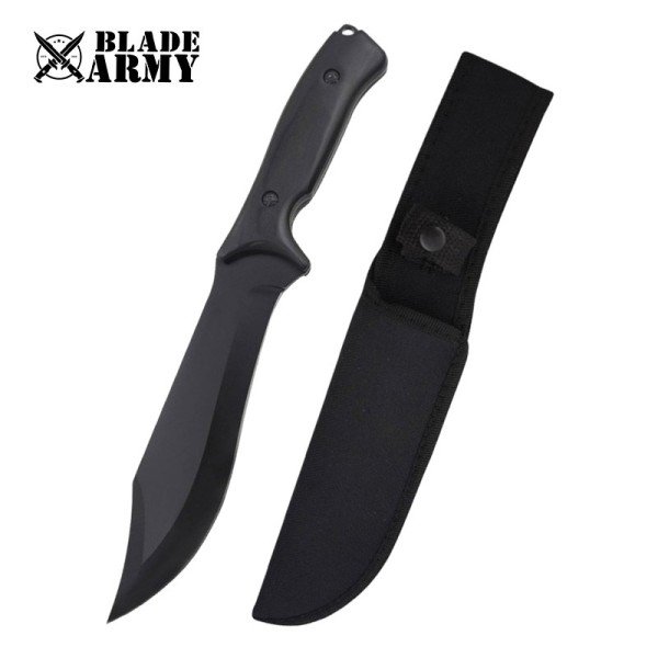 Tactical Stainless Steel Survival Knife with Nylon Sheath