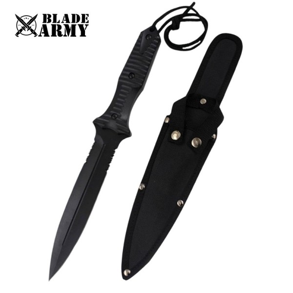 Tactical Full Tang Double Edge Boot Knife