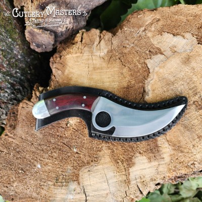 Apache Precision Stainless Steel Field Blade with Rosewood Handle