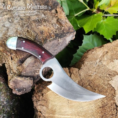 Apache Precision Stainless Steel Field Blade with Rosewood Handle