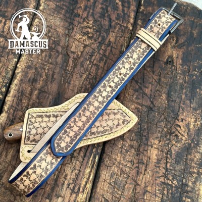 Desert Moon Damascus Skinner Knife – Precision & Elegance Combined