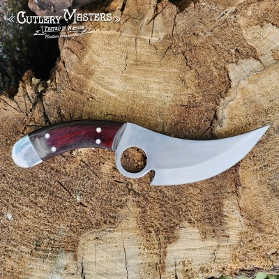 Apache Precision Stainless Steel Field Blade with Rosewood Handle