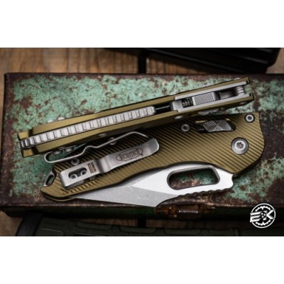 Microtech Stitch Ram-Lok OD Green – 3.75” Apocalyptic Blade