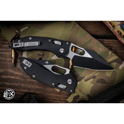 Microtech Stitch Ram-Lok – Black Serrated Blade & Fluted Handle