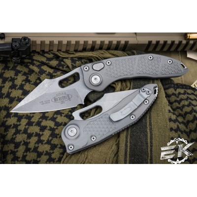 Microtech Stitch Automatic Knife – 3.75" Stonewash Apocalyptic