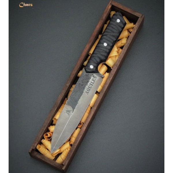 Premium Spear-Point Knife with 5160 Steel Blade