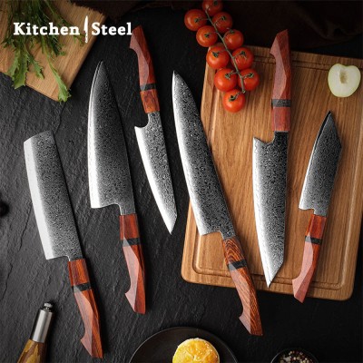 Infinity Japanese Pro Chef Knife Set – Damascus Steel & Sandalwood