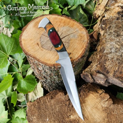 Nordic Edge Stainless Steel Expedition Blade with Colorwood Handle