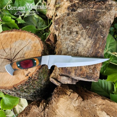 Nordic Edge Stainless Steel Expedition Blade with Colorwood Handle