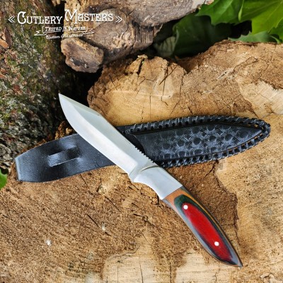 Raven Claw Stainless Steel Precision Blade with Colorwood Handle